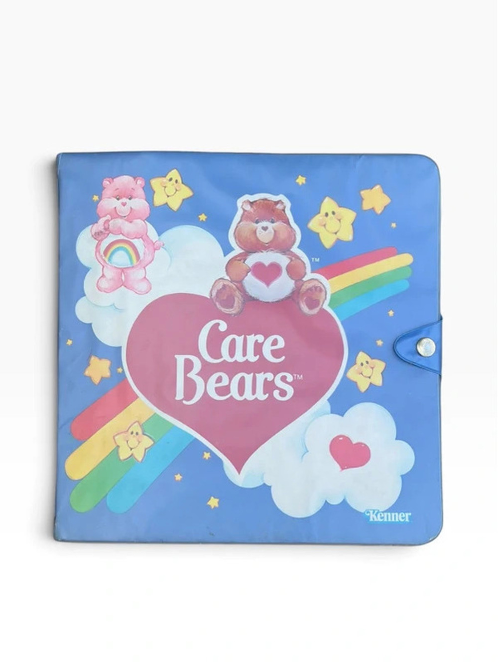 Vintage 1985 Care Bears Kenner Carrying Case w/ Figures Lot Hong Kong